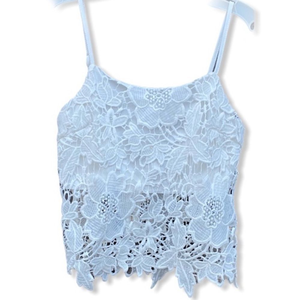 Pure Hype Lace‎ Camisole White